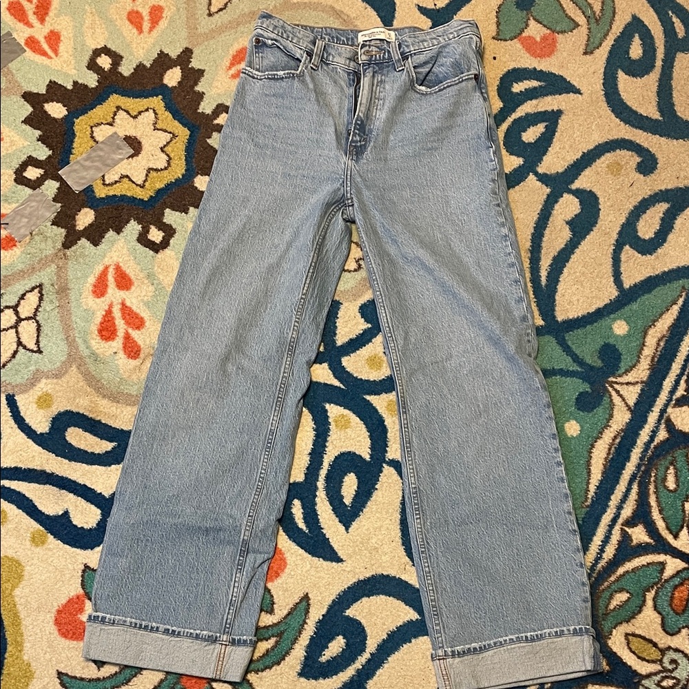 Abercrombie & Fitch Light Blue Straight Leg Jeans